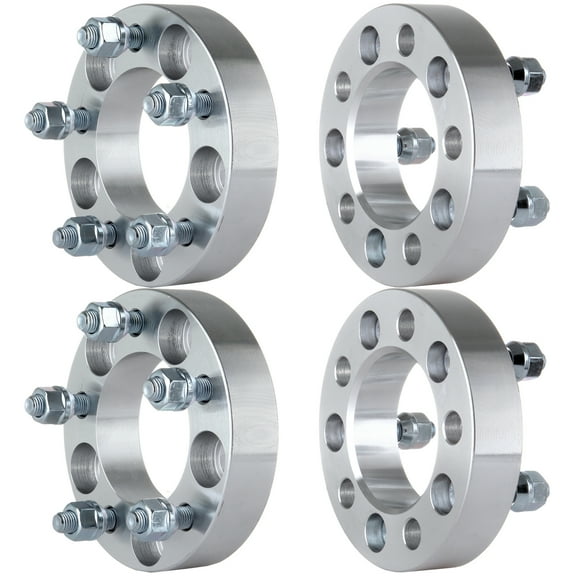 AUTOMUTO 4X 32mm 1.25" Inch Wheel Spacers 5x4.5 or 5x114.3mm silver wheel spacers 12x1.5 Studs Forged Billet for 1991-1995 for Acura Legend