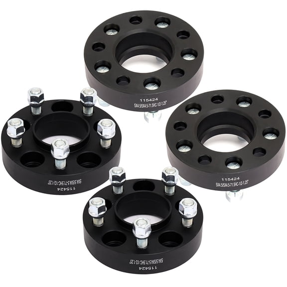 AUTOMUTO 4set 1.25" 5 Lug Hubcentric Wheel Spacers 5x4.5 to 5x4.5 5X114.3mm Wheel Spacers fit for Ford Explorer for Mercury Mountaineer for Mazda for Lincoln Fits select: 2012-2014 JEEP WRANGLER