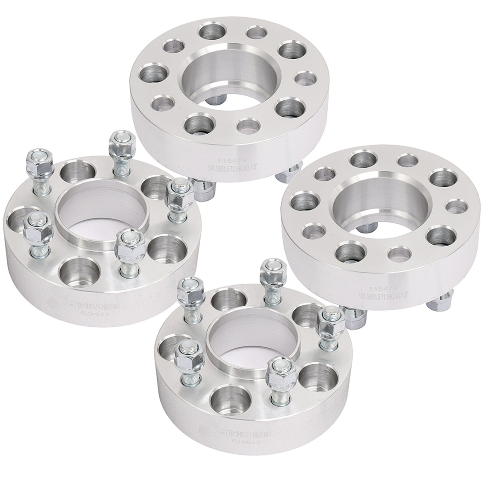 AUTOMUTO 4set 1.5" Wheel Spacers Thick 5x4.5 with 1/2" Studs fit for