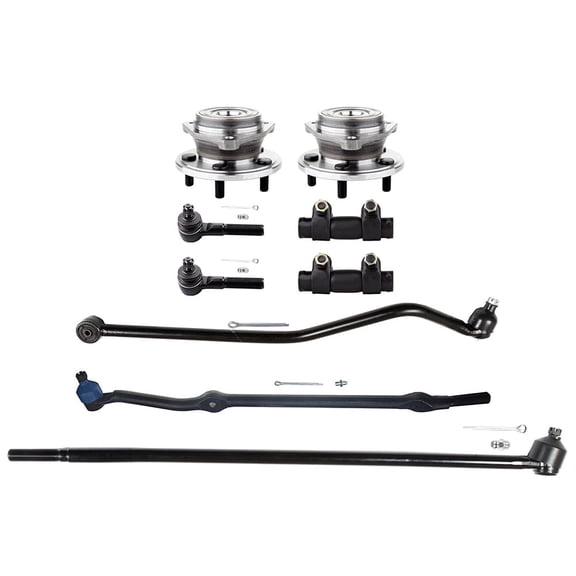 AUTOMUTO 9PCS Suspension Track Bar Tie Rod End Wheel Hub Bearing Fit for 1993-1998 for Jeep for Grand Cherokee/1993-1993 for Jeep for Grand Wagoneer