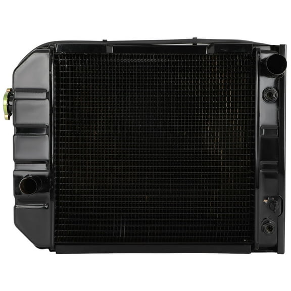 AUTOMUTO Aluminum Radiator Replacement Engine Cooling Radiator Assembly Compatible with for Ford Tractor Radiator 55 345C 445C 535 545 4500 5100 5200 5600 6600 Replaces D8NN8005SB