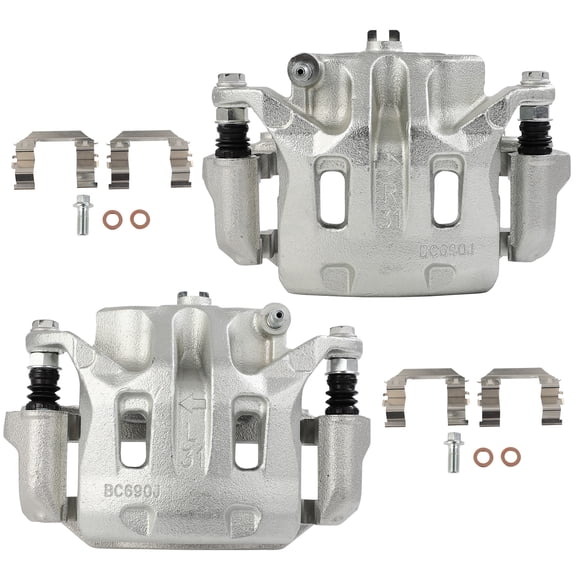 AUTOMUTO Brake Calipers Kit Front 2pcs 19B2870B 19B2871B Fit For 2004-2005 For Buick For Rainier|2002-2005 For Chevrolet For Trailblazer EXT|2004-2005 For GMC For Envoy XUV|2005 For Saab For 9-7x