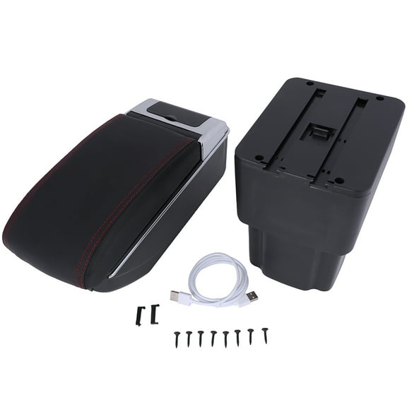 AUTOMUTO Center Console Armrest Kit Box Replacement For Nissan Juke 2010 2011 2012 2013 2014 2015 Armrest Pad Black