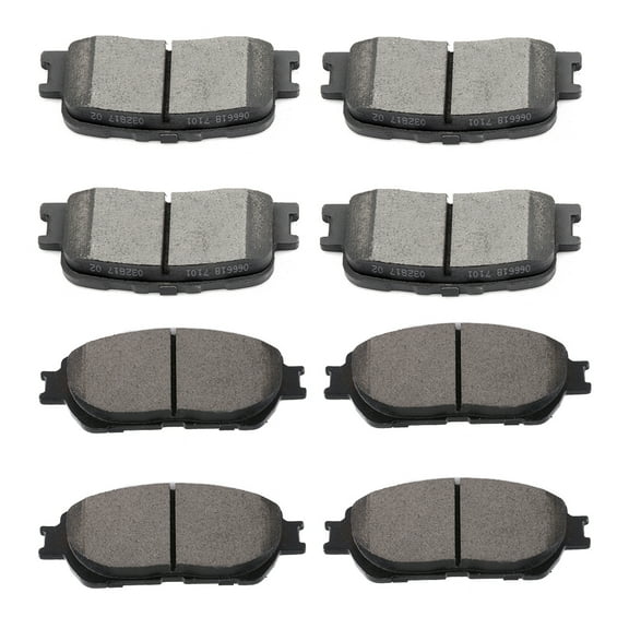 AUTOMUTO Ceramic Brake Pads Kits, Front Rear 8pcs Brakes Pads Set fit for 2002-2003 for Lexus ES300,2004-2006 for Lexus ES330,2005-2006 for Toyota Camry