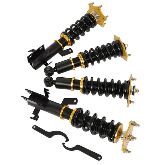 AUTOMUTO Coilover Struts Suspension Coilover Shocks Height Adjustable Fit for 2007-2008, 2010-2011 for Honda CR-V - Golden