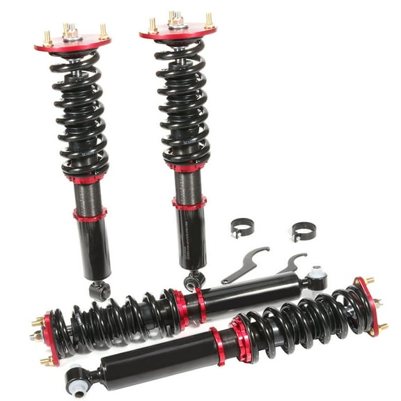 AUTOMUTO Coilover Struts Suspension Coilover Shocks Height Adjustable Fit for 2007-2011 for Lexus GS350, 2007 for Lexus GS430, 2006-2013 for Lexus IS250, 2006-2013 for Lexus IS350 - Red
