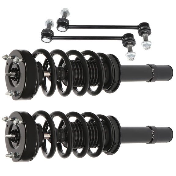AUTOMUTO Complete Suspension Kit Fits 2013-2014 for Chrysler 300 Base Sedan 4-Door/2013-2014 for Chrysler 300 C Luxury Sedan 4-Door Front Strut Spring Assembly Control Arm and Ball Joint Assembly
