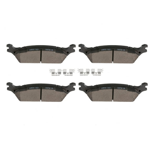 AUTOMUTO D1602 Ceramic Brake Pads Kits, Rear 4pcs Brake Pads Set fit For 2012-2019 For Ford For F-150