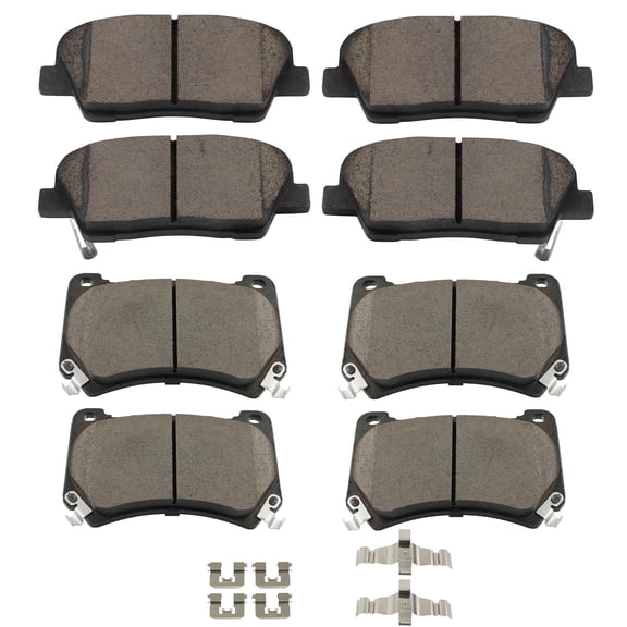 AUTOMUTO Disc Brake Pads Front Rear 8PCS D1284-8524 D1396-8504 Fit For 2011 For Hyundai For Equus|2009 For Hyundai For Genesis