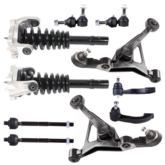 AUTOMUTO - Front Strut Spring Assembly Control Arm And Ball Joint Assembly Tie Rod End Stabilizer Bar Link Kit Replacement for 1999-2000 for Chrysler Cirrus