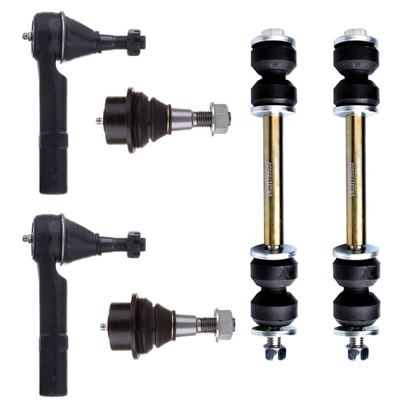 AUTOMUTO Replacement Parts Front Lower Ball Joint Front Outer Tie Rod End Front Sway Bar End Link fit 2007-2013 For Chevrolet Avalanche For Chevrolet Suburban 1500 Tahoe For GMC Yukon XL 1500