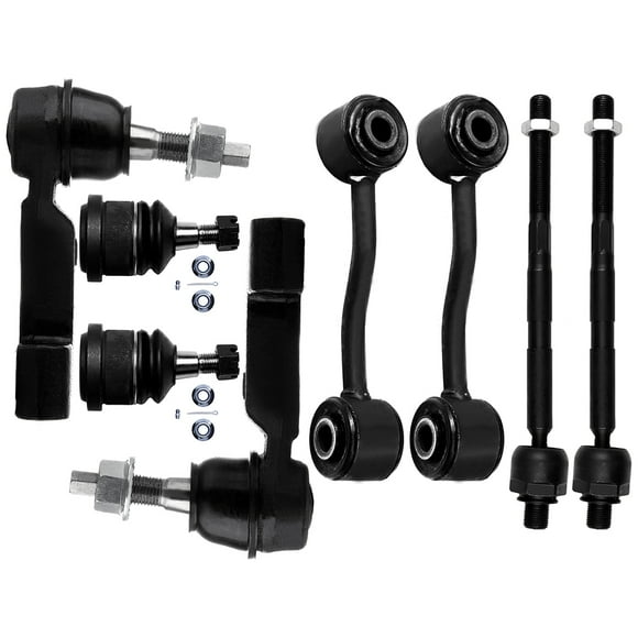 AUTOMUTO Replacement Parts Front Outer Inner Tie Rod Ends Lower Ball Joints Stabilizer Bar Link Fit For 2006-2007 For Jeep Liberty