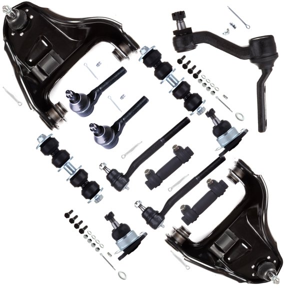 AUTOMUTO Replacement Parts Front Upper Control Arm Lower Ball Joints Tie Rod End Adjusting Sway Bar Link fit for 1998 1999 2000 2001 2002 2003 for Chevrolet S10 4WD