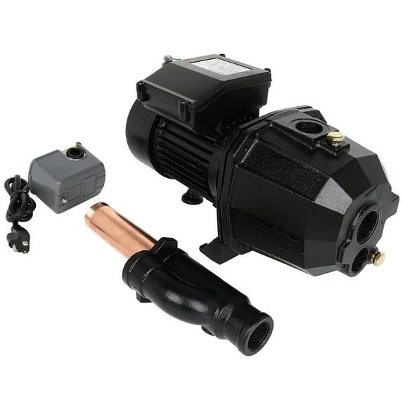 AUTOMUTO Shallow Well Jet Pump for Home Usage and Industrial with Pressure Switch Heavy Duty Garden 3/4 HP 110V