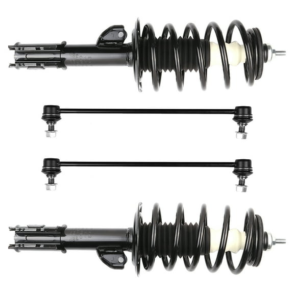 AUTOMUTO Struts & Shocks Quick-Strut Front Strut Spring Assembly Stabilizer Bar Link Fit For 2012-2015 for Toyota Prius C