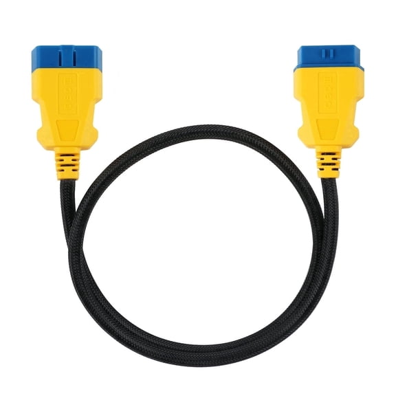 AUTOOL 16 Pin 39.37 Inches OBD2 Male to Female Extension Cable Diagnostic Extender Cord Adapter, Universal OBD2 Scanner Bluetooth Extension Flexible Cable Wire