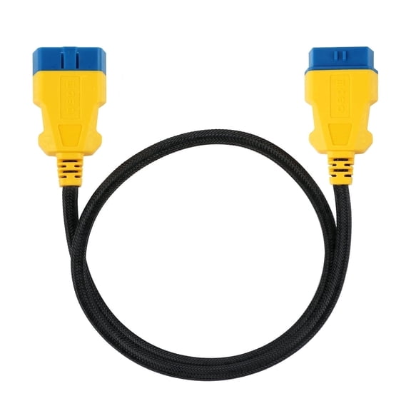 AUTOOL 16 Pin 39.37 Inches OBD2 Male to Female Extension Cable Diagnostic Extender Cord Adapter, Universal OBD2 Scanner Bluetooth Extension Flexible Cable Wire