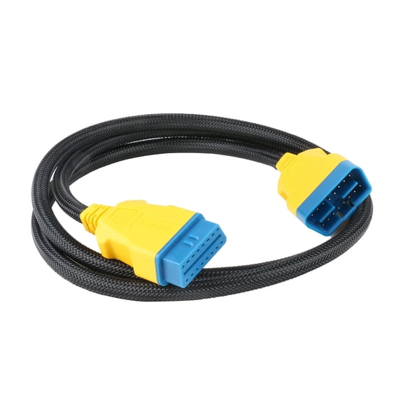 AUTOOL 16Pin 59.05-Inch OBD2 Male to Female Extension Cable Diagnostic Extender Cord Adapter, Universal OBDII Scanner Bluetooth Extension Flexible Cable Wire