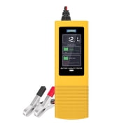 AUTOOL Automotive Battery Tester Car Voltage Tester Battery Analyzer W/ 2" HD Screen & Alarm Prompt for 12V/24V Lead Acid Batteries, BT70