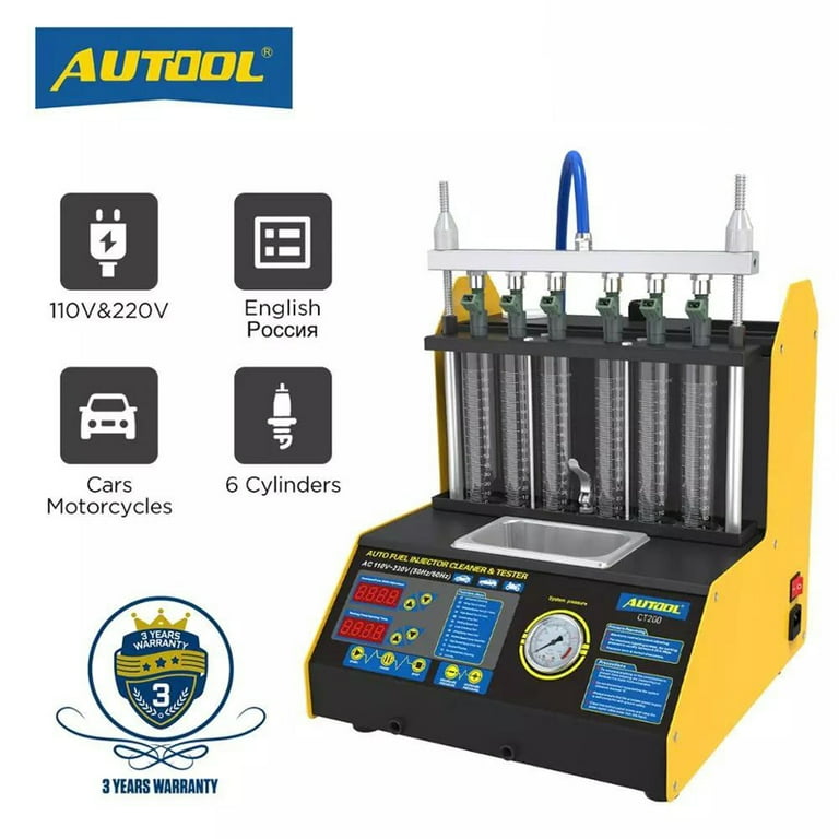 AUTOOL CT400 GDI Injector Tester Cleaner Machine Cylinders, 51 OFF