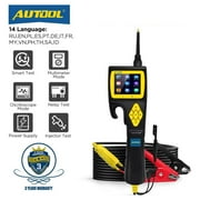 AUTOOL Automotive LCD Battery Power Analyzer, 9V-30V, Cranking Charging System,Temperature Monitoring, Multimeter Mode,Relay Test, Injector Mode for Cars, Trucks,BT280