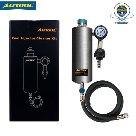AUTOOL Automotive Non-Dismantle Fuel Injector Cleaning Machine, Fuel Injector Cleaner Kit, CFS Series Fuel System on-Vehicle Cleaning Petrol Car EFI Throttle Cleaning, 600ML Tank, 140PSI, C80