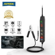 AUTOOL Automotive Power Circuit Probe Tester, 9V- 30V DC Vehicles Electrical System Test Light, Fuse Voltage Positive Negative Polarity Diagnostic Pen for A-Vometer Multimeter Cars Truck Motorcycle