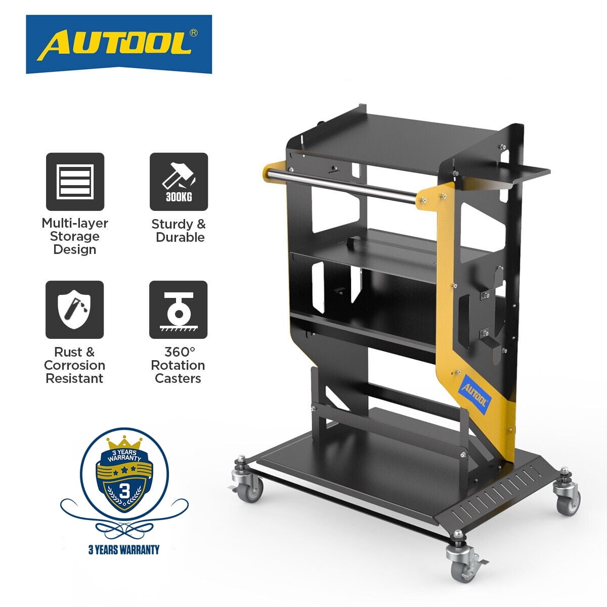 AUTOOL Automotive Service Tool Cart, Car Repair Diagnostic Cart on