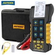 AUTOOL Battery Load Tester with Printer, 8-30V DC Automotive Battery Analyzer, 20-2000CCA Car Charging Cranking Current Tester for All Vehichles, BT880