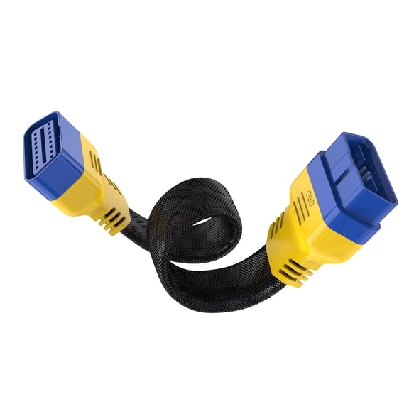 AUTOOL 16 Pin 15.75-Inch Car OBD2 Enhanced Flexible Extension Male to Female Cable for Launch Easydiag/THINKDIAG/THINKDRIVER/ELM327 OBDII Cable