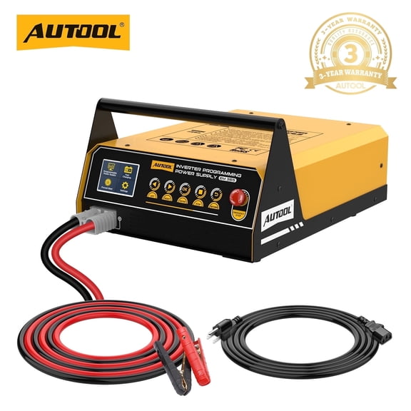 AUTOOL EM365 150A 1500W Flash Reprogramming Power Supply, 110V Ecu Programming Battery Charger with Jump Start and Battery Repair