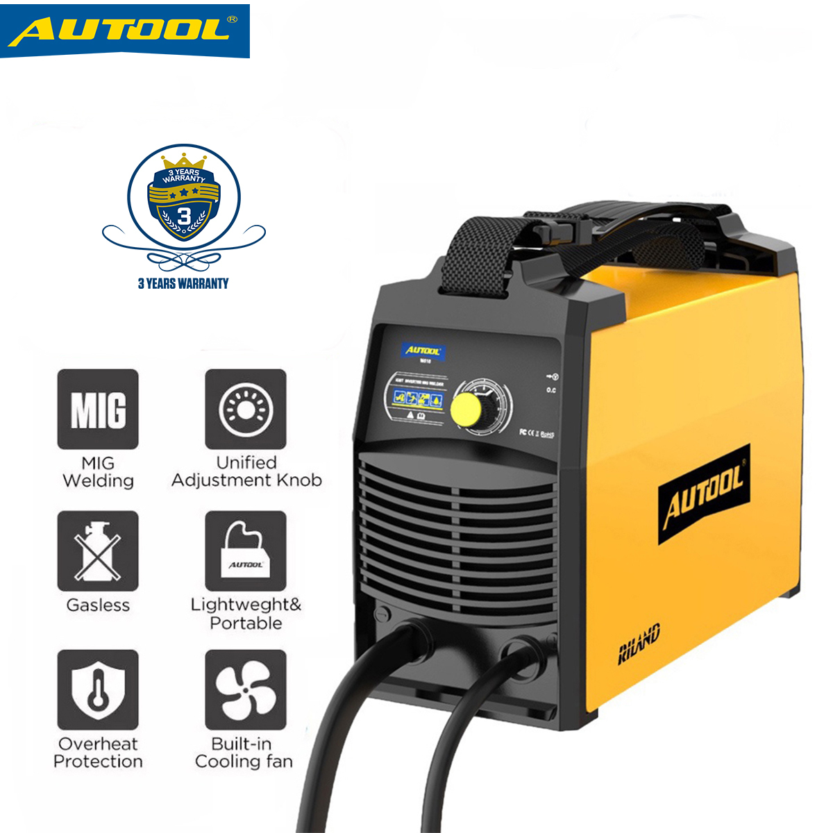 Zeny MIG 130 Gas Less Flux Core Wire Automatic Feed Welding Machine W