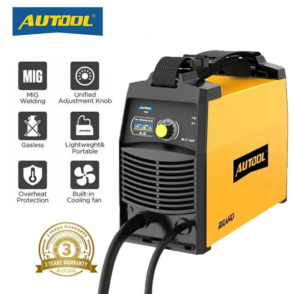 AUTOOL M518 Gasless MIG Electric Welder Welder Welding Machine 110V/220V Gasless IGBT Inverter Auto Feed Flux Core Wire Welding Machinew