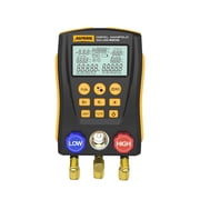 AUTOOL Refrigeration Digital Manifold Gauge Set, HVAC Pressure Gauge, Air-Conditioning Leak Vacuum Temperature Tester Kit, Freon Diagnostic Tool W/ 89 Types R11 R410a R134a Refrigerants, LM120+