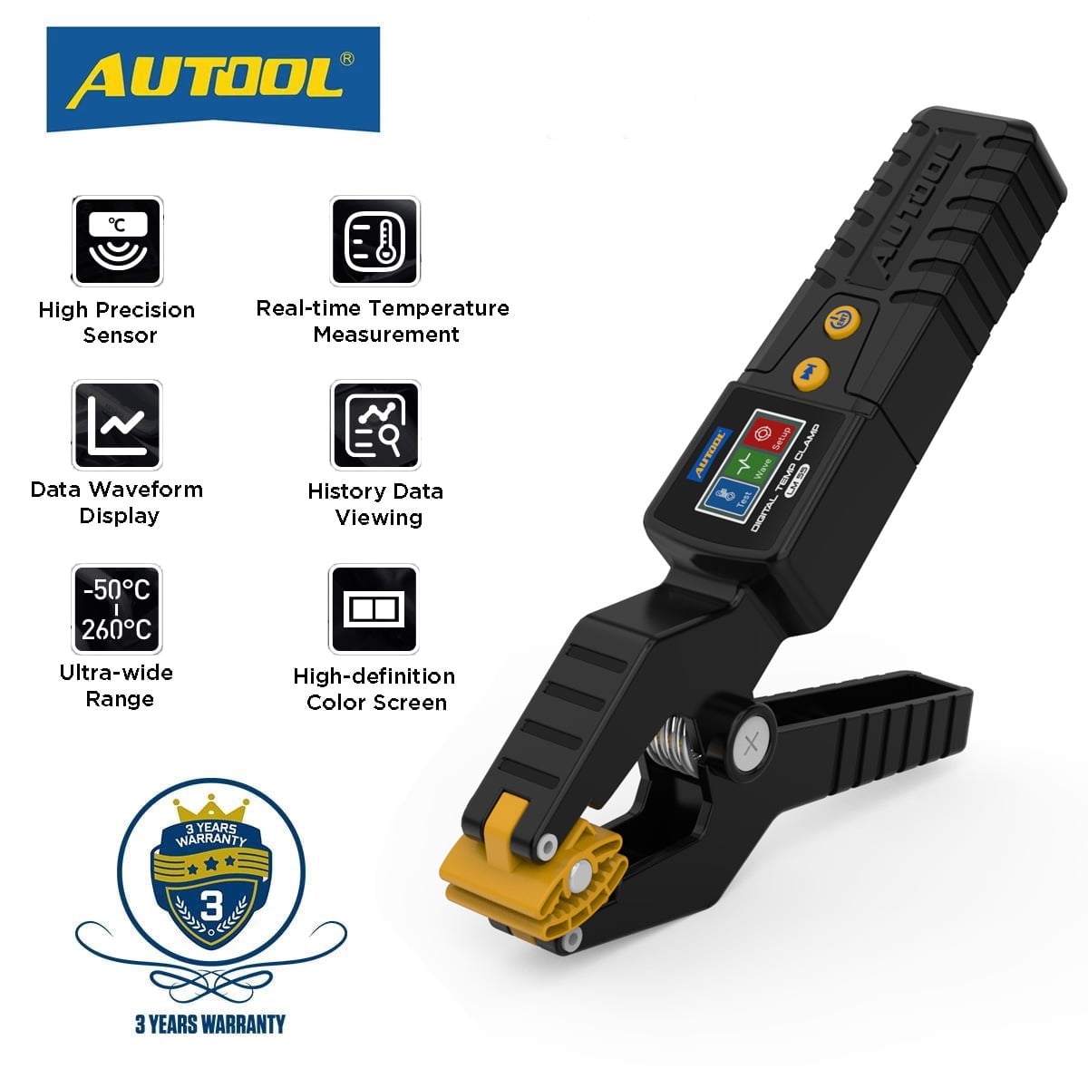 Termometro Digitale HVAC LM55 - Pinza Per Riscaldamento E Raffreddamento, Range -50~260℃ - Foto 2