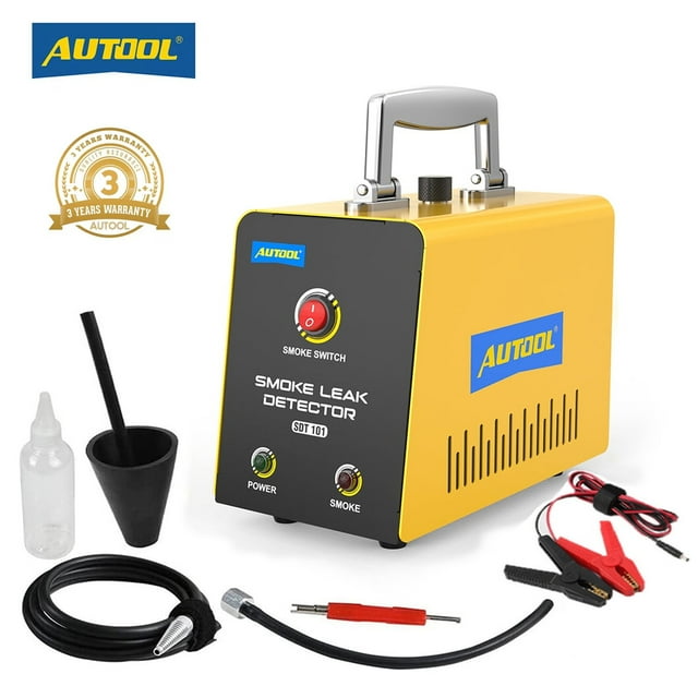 AUTOOL SDT101 Automotive Smoke Machine, EVAP Vacuum Smoke Leak Detector ...