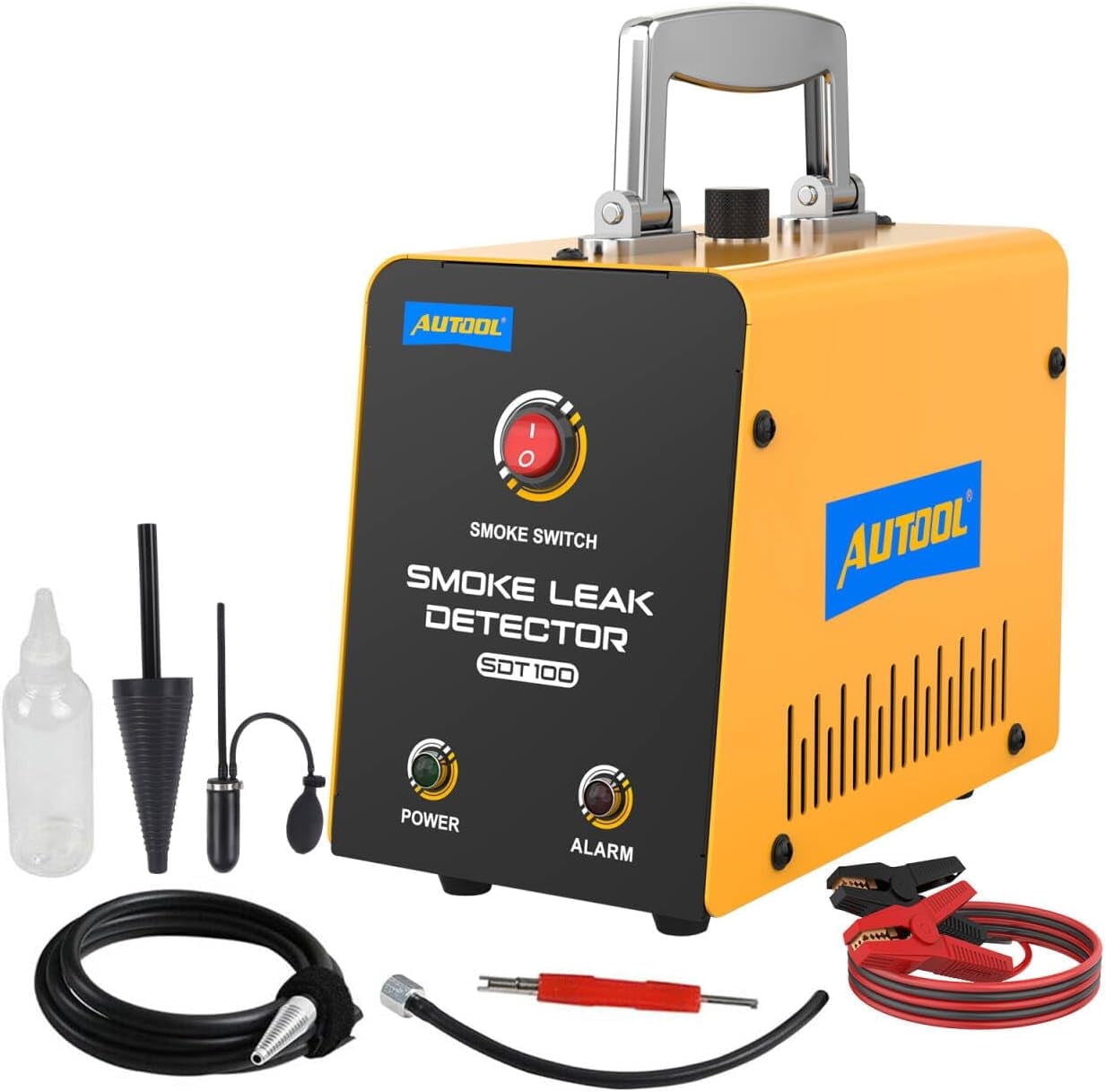 AUTOOL SDT100 Automotive Smoke Machine, EVAP Vacuum Smoke Leak Detector, Vehicle Fuel Plumbing Exhaust System Smoke Leak Diagnostic Tester for Car Motorcycles Trucks