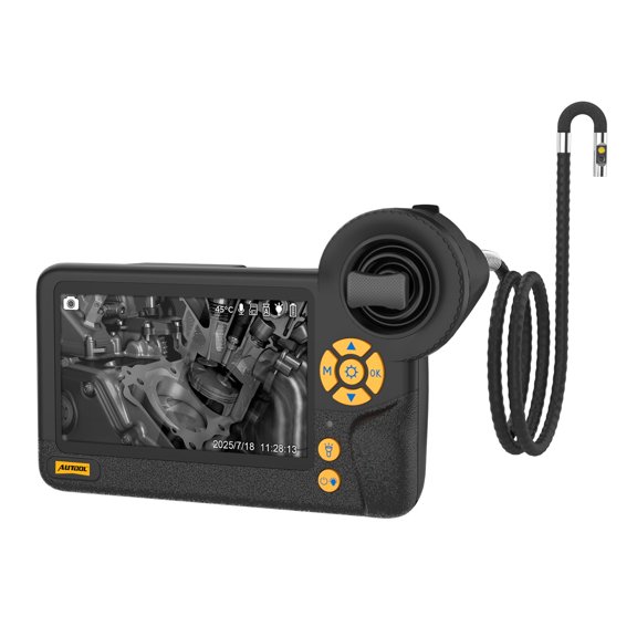 AUTOOL SVB403 Dual Lens Borescope, Endoscope Camera, With LED Light IP67 Waterproof, 8 Languages for Automotive Engine