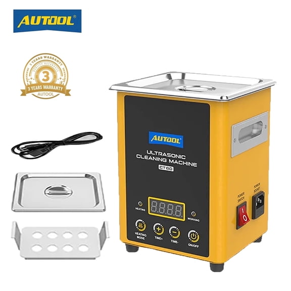 AUTOOL CT80 Ultrasonic Cleaning Machine, 40kHz 60W Professional Ultrasonic Cleaner