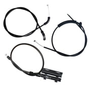 AUTOPA 3 Pcs Center + Rear + Front Hood Release Bowden Cable Kit for BMW 7er E65 E66