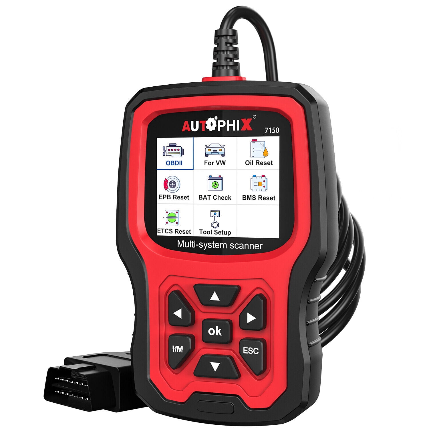 LAUNCH OBD2 Scanner CRP129X Scan Tool 8 Reset  Oil/EPB/TPMS/SAS/DPF/BMS/Throttle Reset,Injector Coding Diagnostic Tool ABS  SRS Engine Transmission Car