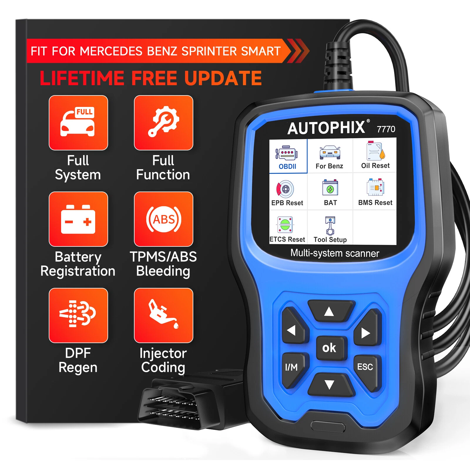 AUTOPHIX 7770 OBD2 Scanner, Diagnostic Tool for Mercedes