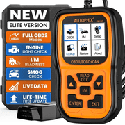 AUTOPHIX OM126P OBD2 Scanner Check Engine Code Reader Auto Diagnostic Check, Turn off the MIL, Read&Clear Codes, I/M Readiness, Lifetime Free Update