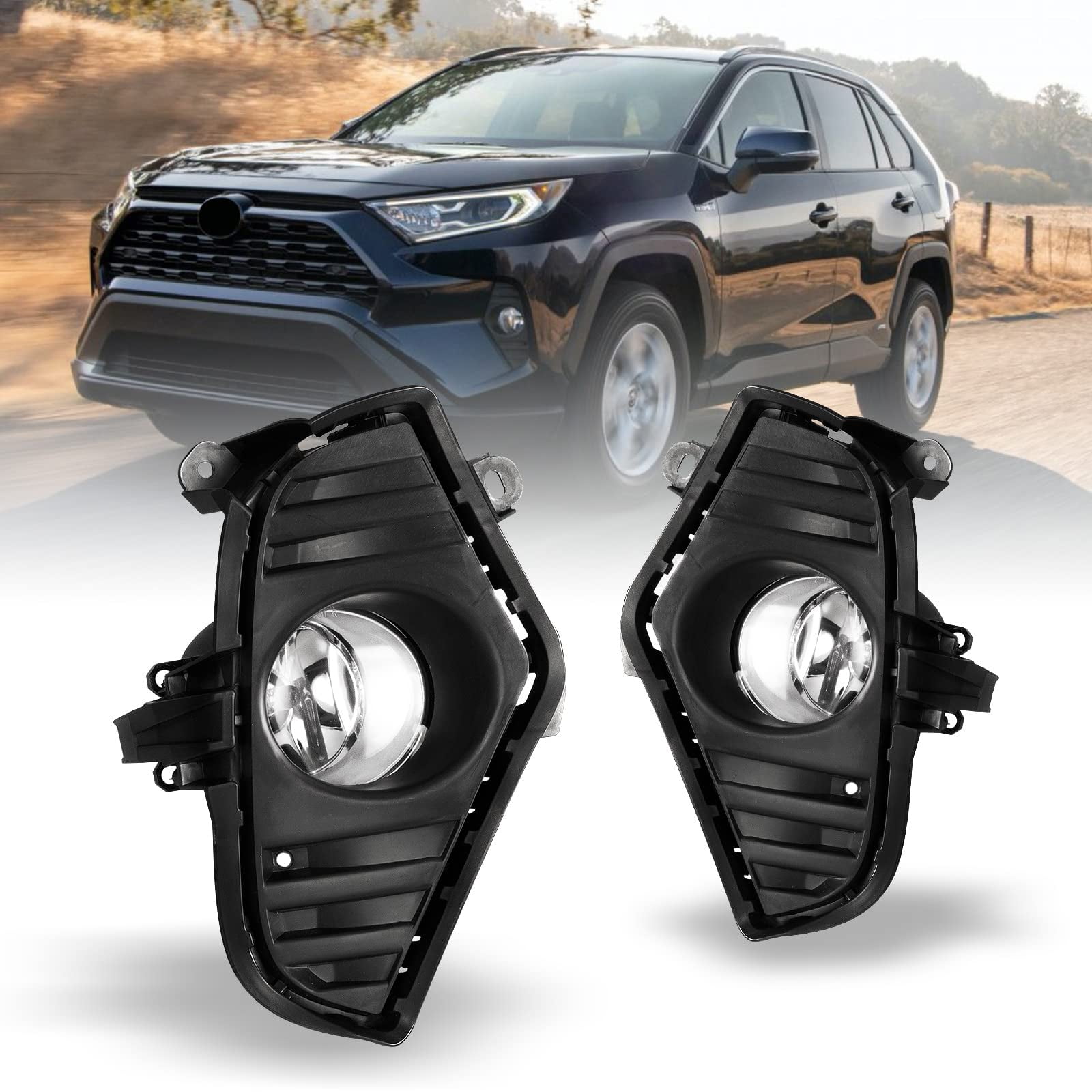 AUTOWIKI Fog Lights For SE33 2019-2023 TOYOTA RAV4 (Not Fit ADVENTURE ...