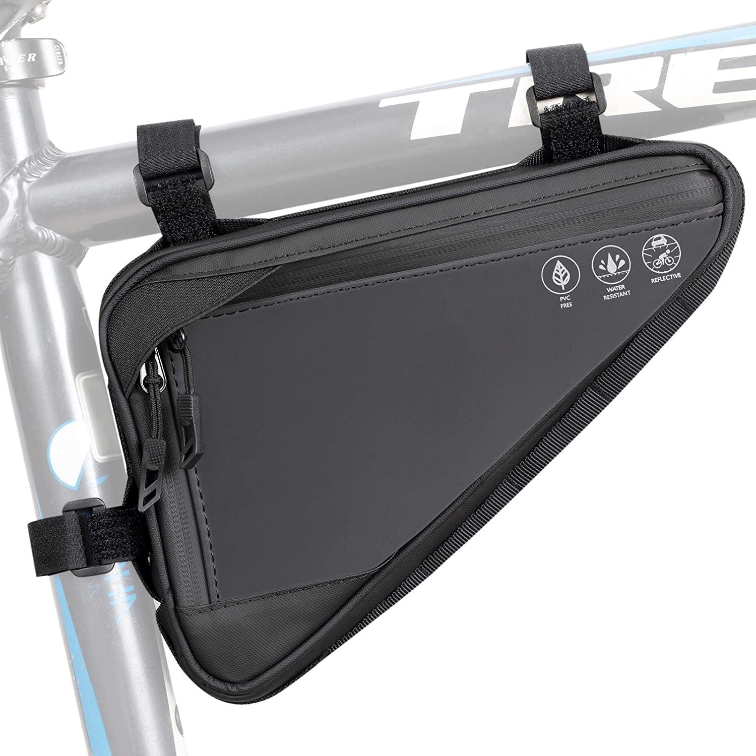 AUTOWT Waterproof Bike Frame Bag Reflective Triangle Pouch Mountain Road Bike Accessories Walmart