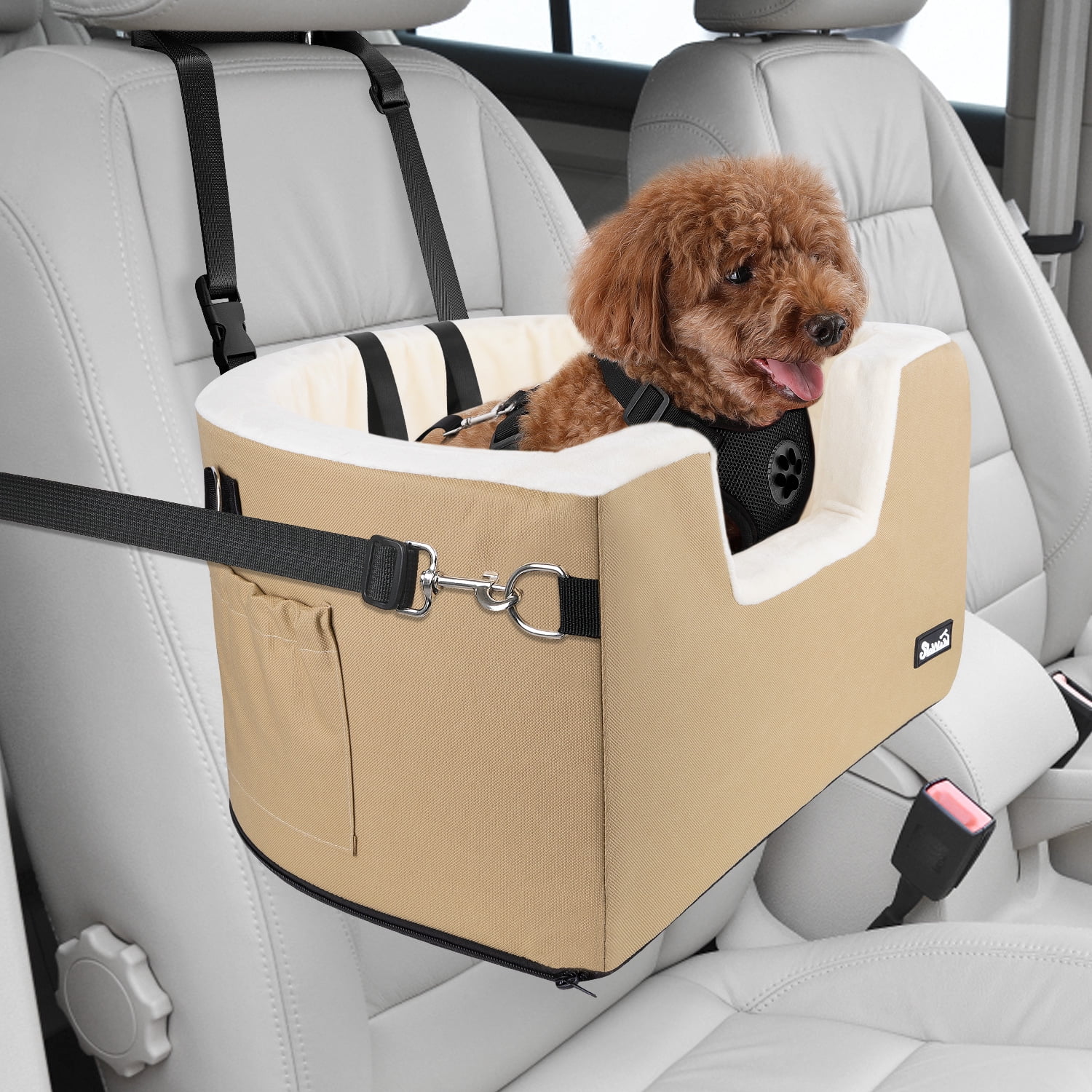HOME DISTRICT PET Rear Car Seat Gap Filler Back Seat Extender for Dogs with  Storage, Side Pocket - Black 