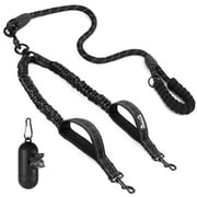 AUTOWT Double Dog Leash No Tangle - 360  Swivel Reflective Splitter Lead for 2 Large Dogs 25-150lbs