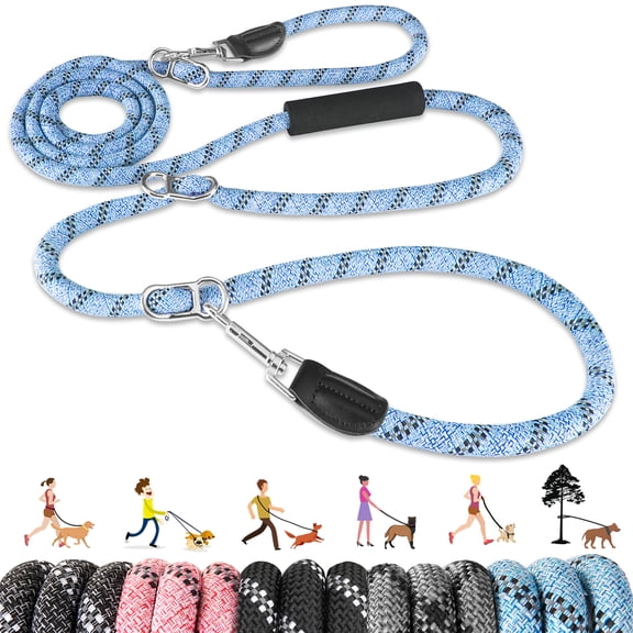 AUTOWT Hands-Free Dog Leash, 10FT Adjustable Tangle-Free Reflective Waist Lead for Training
