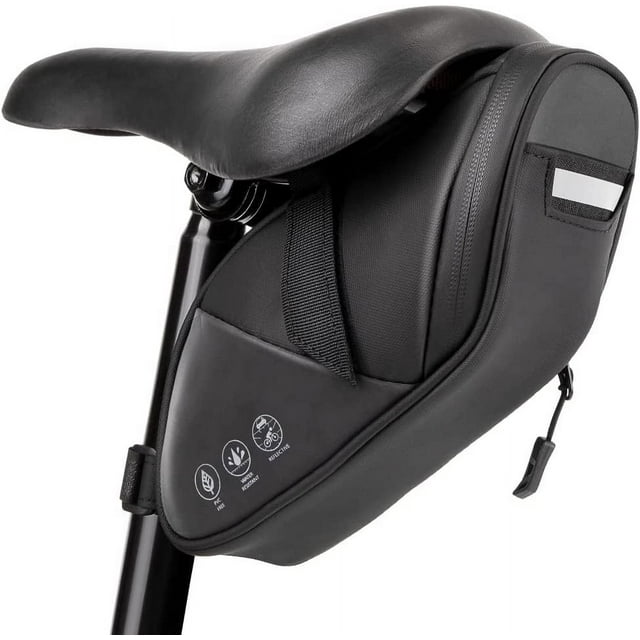 AUTOWT Reflective Bike Saddle Bag, Waterproof Under Seat Bicycle Pack