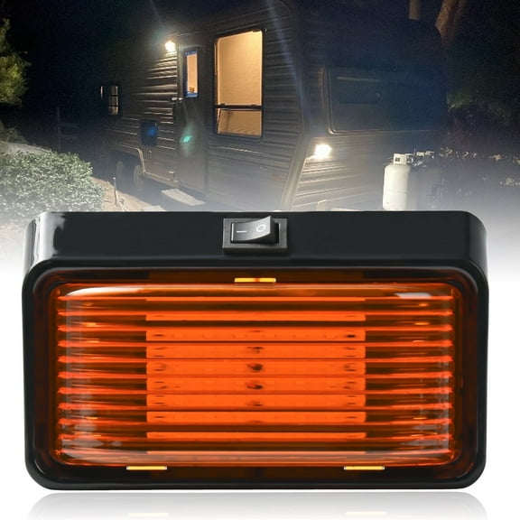 AUTOXBERT 12V LED RV Awning Porch Light Waterproof Caravan Trailer Exterior Camping Lamp